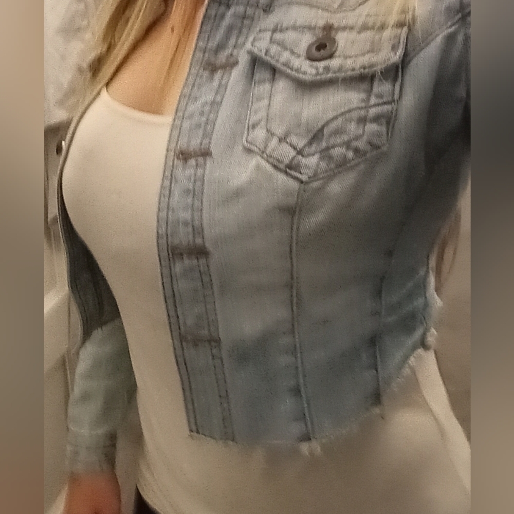 Crop jean jacket - Picture 4 of 5